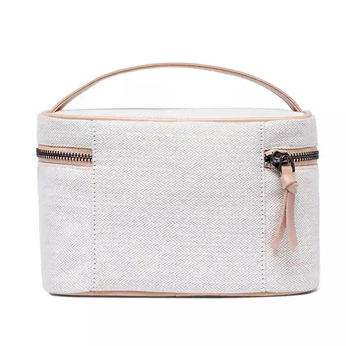 Plain Color Makeup Case Wholesale Canvas Womens Cosmetic Bag For Travel